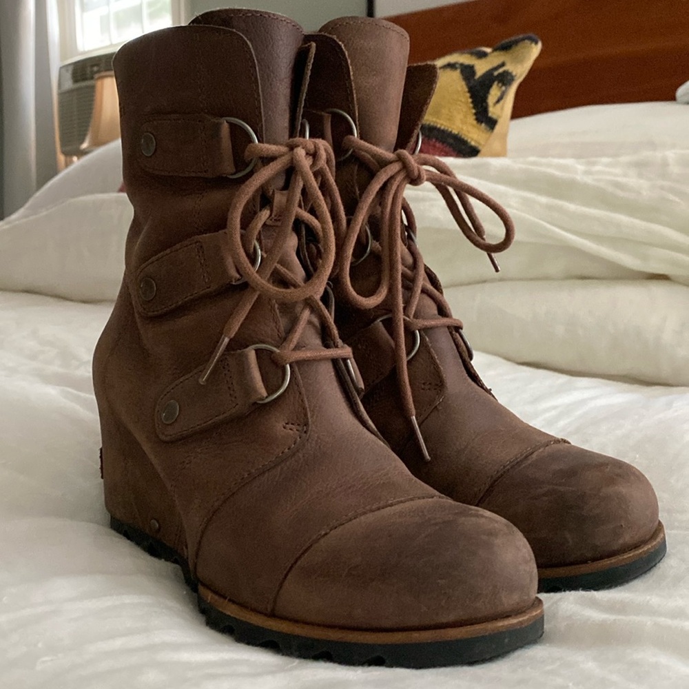 Women’s SOREL Joan of Arctic Wedge II, Size 8, Brown